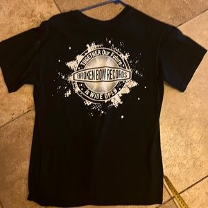 Vintage 1990s Broken Bow Records Double Sided Tee Shirt Band Concert Rock Punk